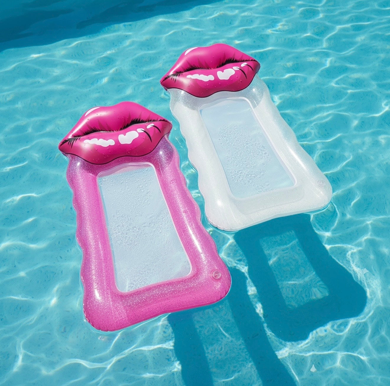 Beach by L Full Lips Glitter Mesh Pink Lilo