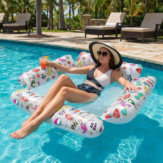 Beach by L Clear Glitter Hammock Lilo
