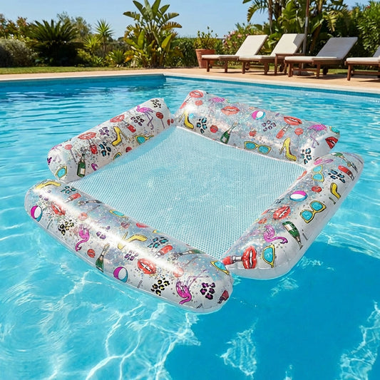 Beach by L Clear Glitter Hammock Lilo