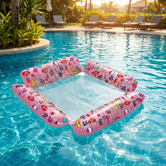 Beach by L Pink Glitter Hammock Lilo